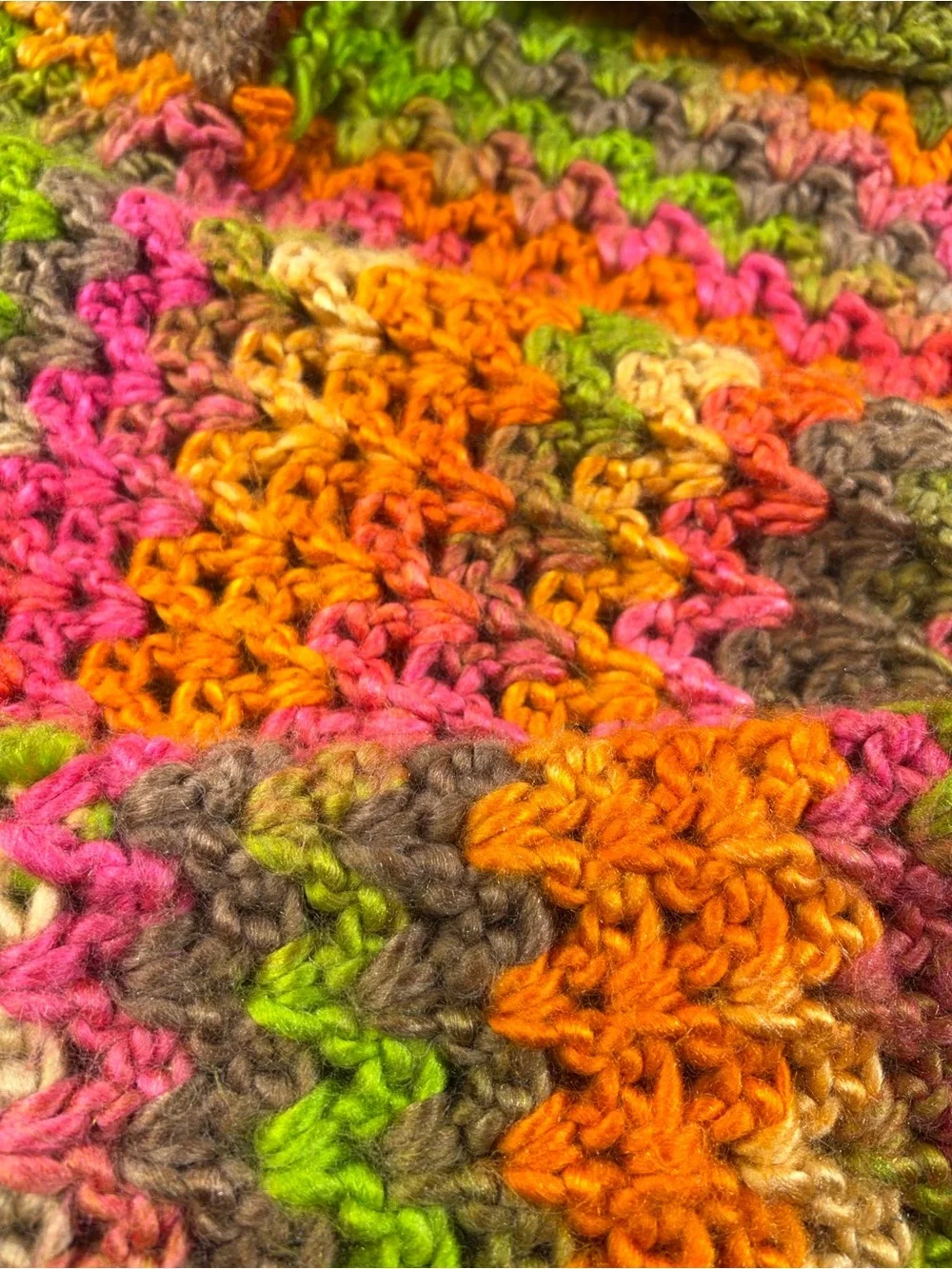 Handmade Crochet 6’+ Mermaid Tail Couch Blanket Wrap Cozy Multicolor HEAVY